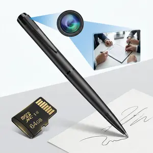 3)Pen Camera 64GB BodyCam Home Outdoor Small 1080P Motion Detection Cam Meeting Recording Card Mini camera for home[NO WIFI]