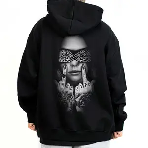 F U Gangster Mexican Clothes, Lowrider Clothes, Oversized Graphic Tee Medium Heavy Sweatshirt Hoodie for Men & Women