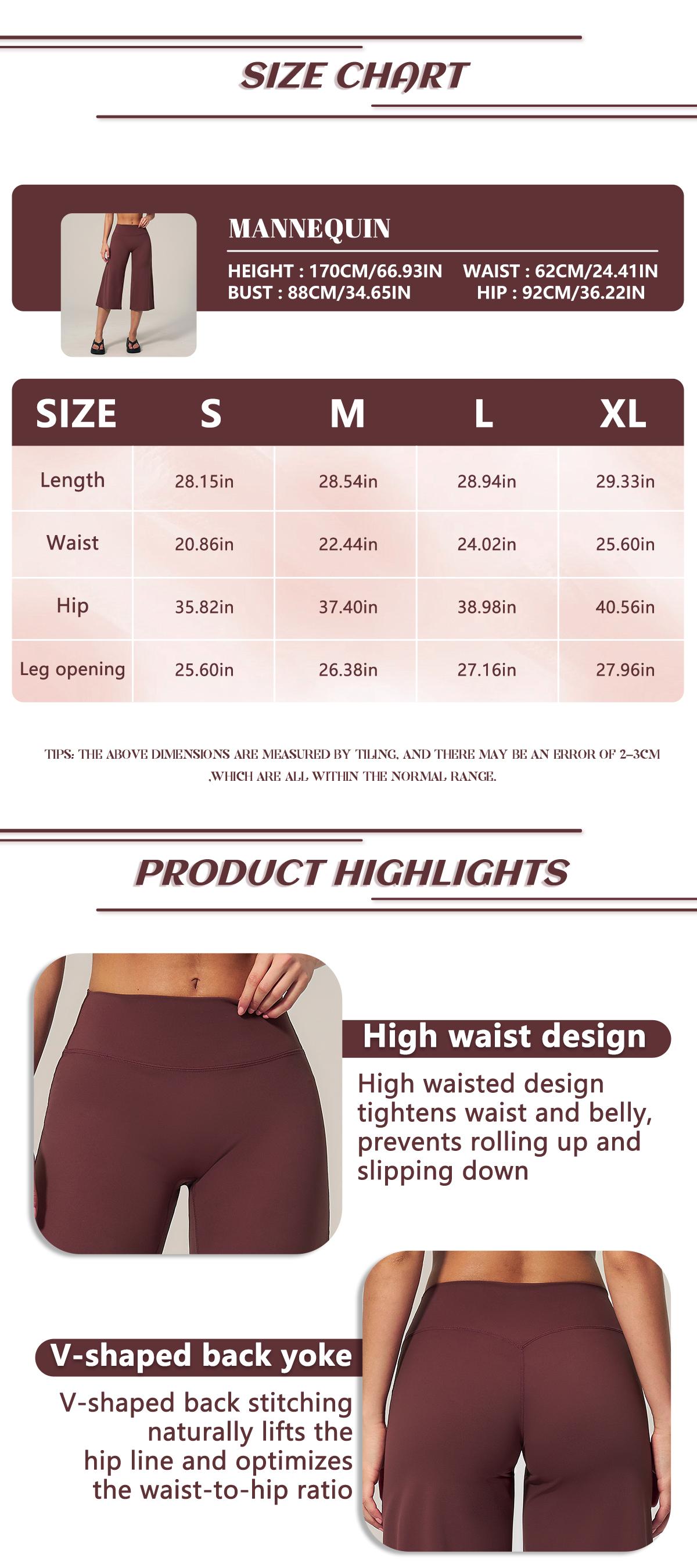TIMEOFF Women's High Waist V‑Shaped Back Cropped Wide Leg Capris - Butt‑Lifting Sculpt Design, 4‑Way Stretchy Breathable Fabric, 5 Colors Available | Tummy Control, Non‑Restrictive Fit, Wrinkle‑Resistant | Ideal for Yoga, Casual Wear & Daily Loungewear TIMEOFF Women's High Waist V‑Shaped Back Cropped Wide Leg Capris - Butt‑Lifting Sculpt Design, 4‑Way Stretchy Breathable Fabric, 5 Colors Available | Tummy Control, Non‑Restrictive Fit, Wrinkle‑Resistant | Ideal for Yoga, Casual Wear & Daily Loungewear