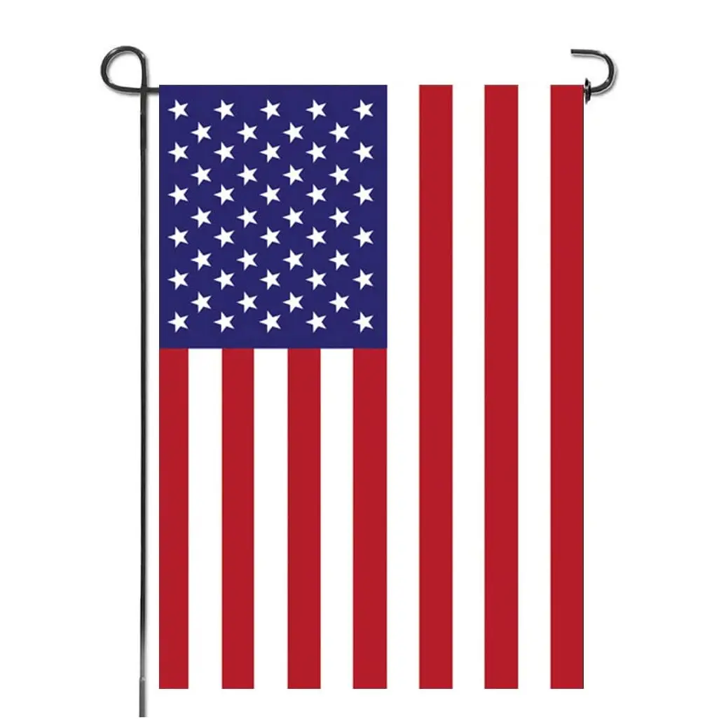 American Flags Garden Flag for Outside, Patriotic USA Stars and Stripes Yard Sign Garden Flags & House Banner for Outdoor Decoration