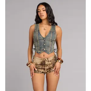 Cool Girl Utility Denim Vest