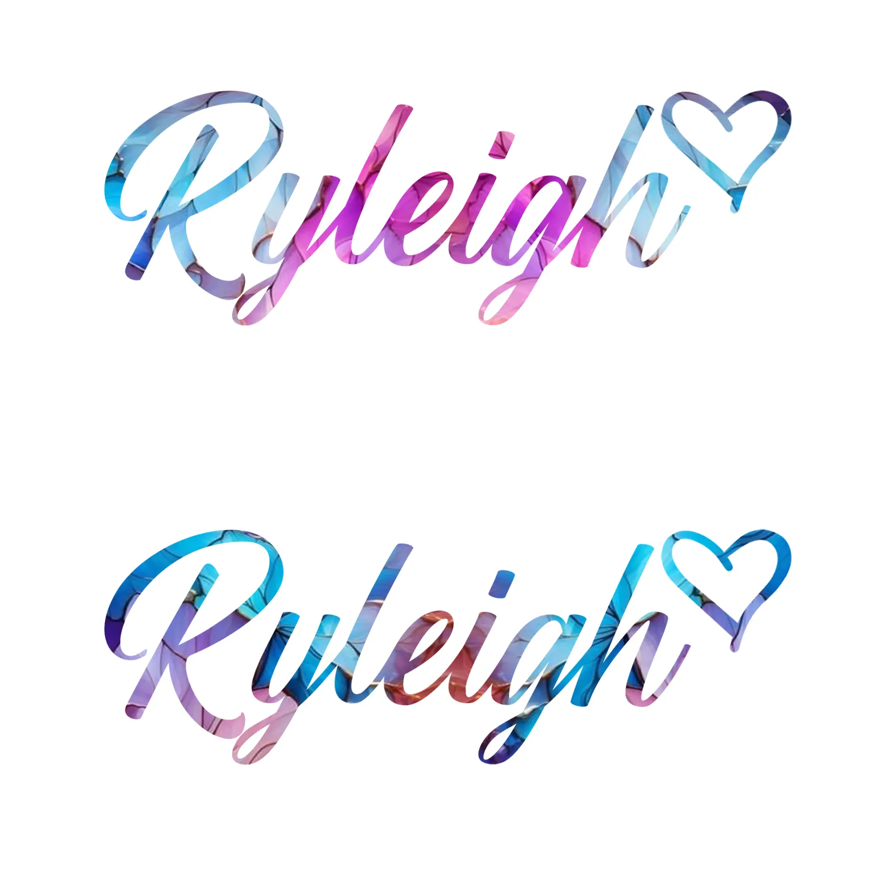 Cursive Name Decal - Personalized Name Decoration Glitter Sticker DecalAE33