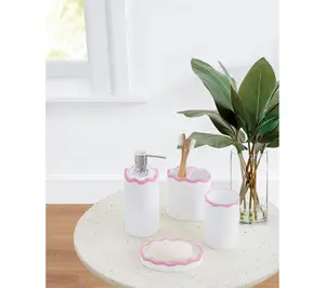 SCOUT Ric Rac 4 Piece Bath Accessory Set