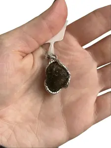 [Earth Archive] Moldavite Pendant | Crescent Cast