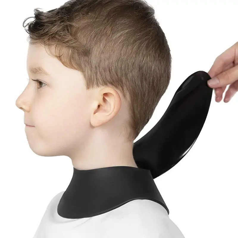 Silicone Neck Protector Bib for Haircut, Dyeing, Shaving, Waterproof Salon Use, Haircare, Anti-Frizz Silicone Pad, Professional Beauty Tool, Hair Clippings Cleaner