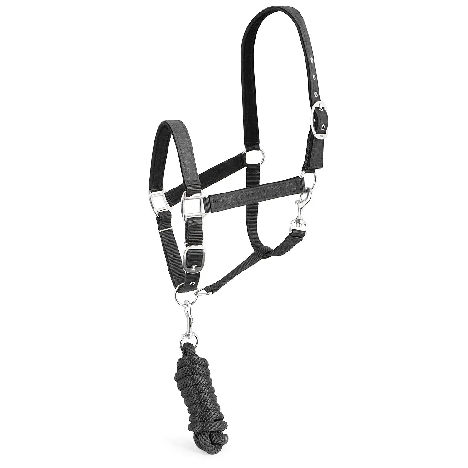 Jeffers Matching Horse Halter & Lead Rope 2 Piece Set, Full Size Jeffers Matching Horse Halter & Lead Rope 2 Piece Set, Full Size
