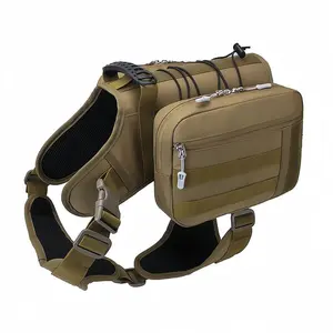 Goocare Dog Backpack for Hiking Camping - Detachable Dual-Sided Pack, Waterproof, Breathable, for Large Dogs 55-88 Lbs