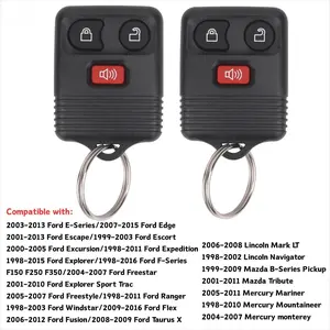 3Button Car Keyless Entry Remote Key Fob Replacement for Ford 1998-2016 F150 F250 F350 Escape Expedition Explorer Ranger/Mazda/Lincoln CWTWB1U331 CWTWB1U345  (Included manual)