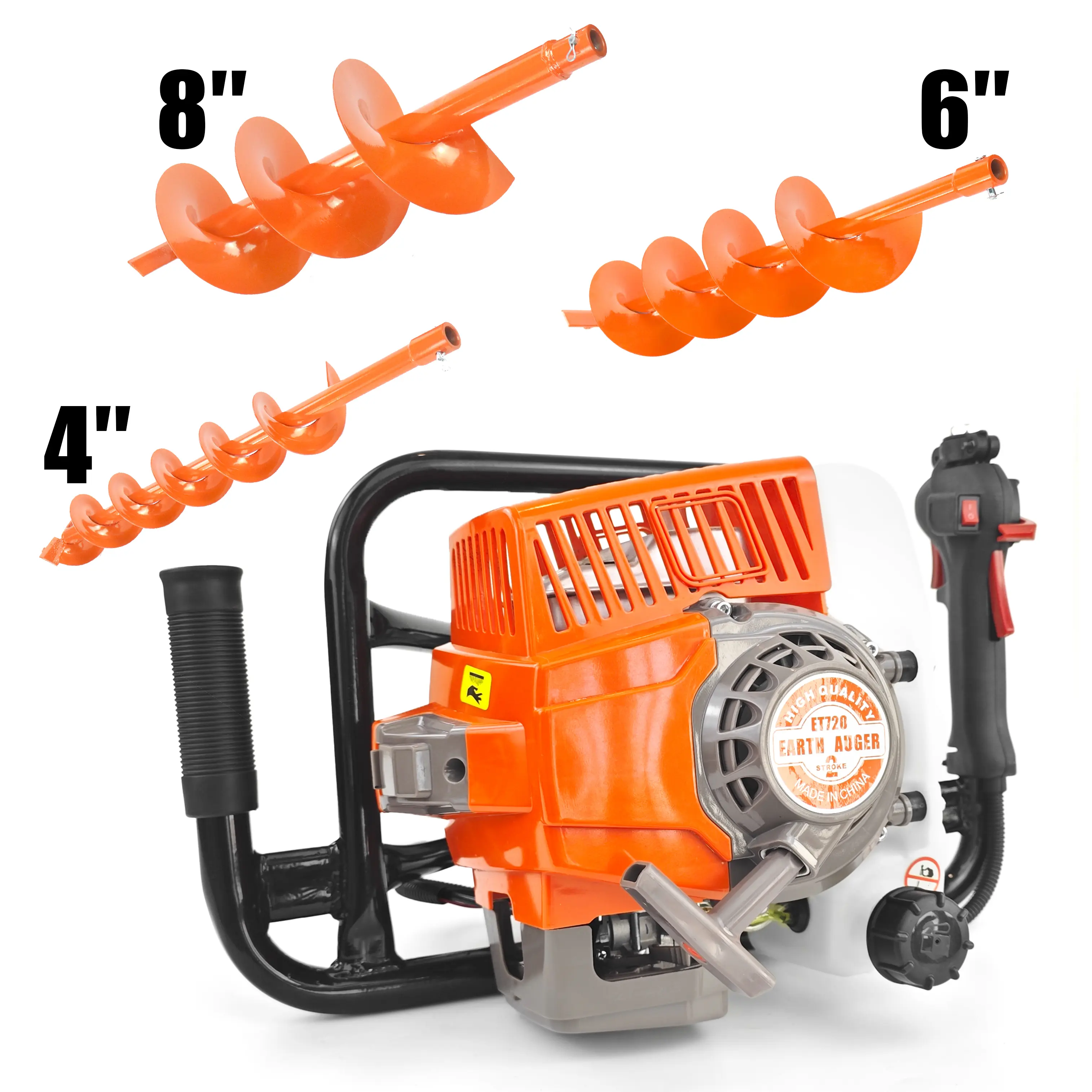 720cc Powerhead +4'' 6'' 8''drill