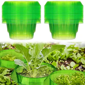 20-Pack Garden Plant Protection Covers, Plastic Snail & Slug Barrier, Indoor Outdoor Gardening Tool, Chemical-Free Pest Control