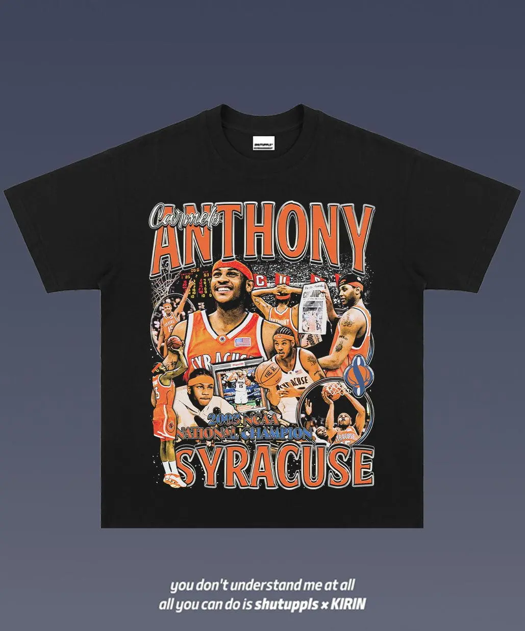 Carmelo Anthony Inspired Vintage Basketball Graphic T-Shirt, Retro Streetwear Sports Tee, Basketball Culture Apparel