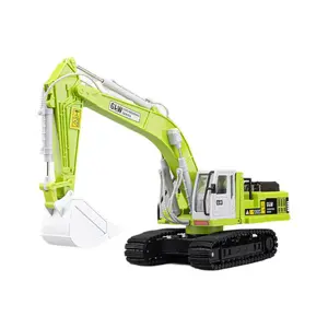 Large Alloy Construction Vehicle Toy Set - Crane, Excavator & Dump Truck Playset for Kids 3+”