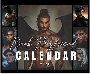 Book Boyfriend Wall Calendar 2025 ACOTAR Throne Of Glass Fourth Wing Haunting Adeline When The Moon Hatched Merch SJM Gifts Rhysand Cassian