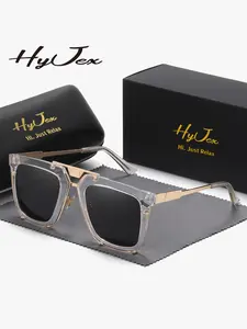 HYJEX 1 Piece Unisex Timeless Design Full Frame Sunglasses Travel Friendly Square Frame Sunglasses UV400
