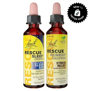 Rescue Day & Night Drops Pack – Non-Alcohol | 1 Bottle Stress Relief Drops + 1 Bottle Sleep Drops (20mL Each)