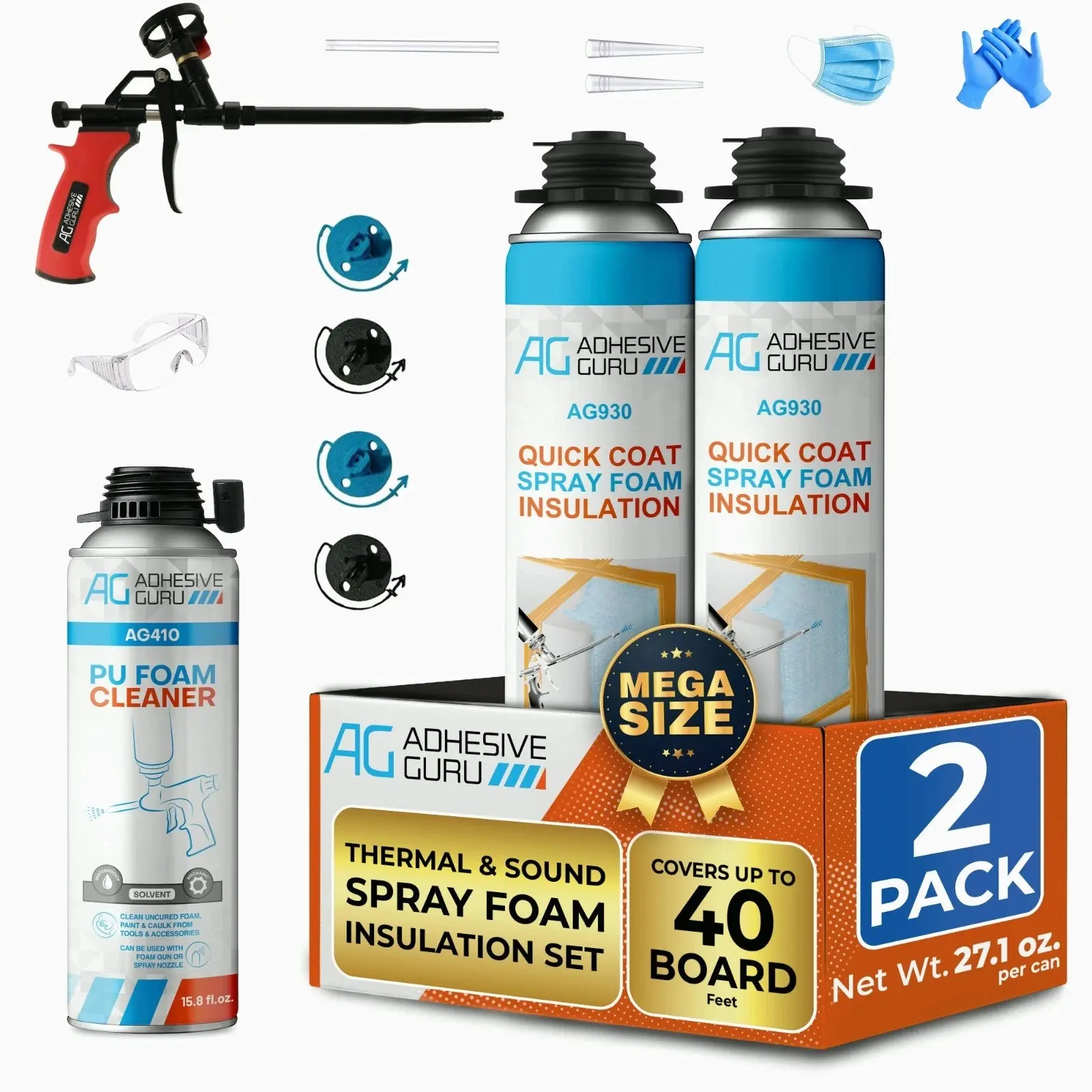 🌟AG Polyurethane Insulation Spray Foam Set 🌟