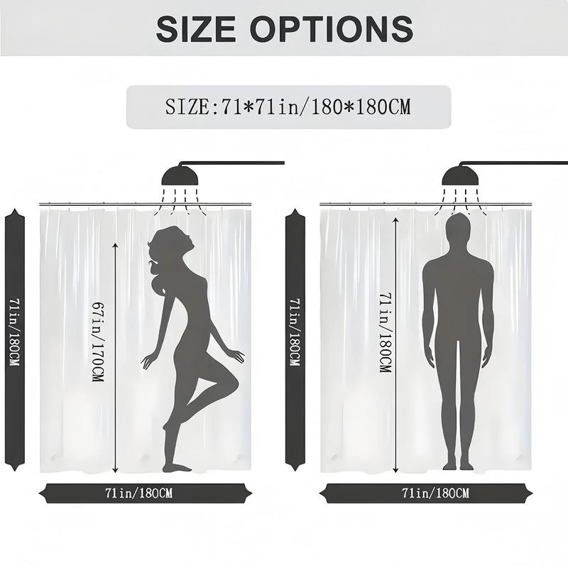 1/4 PC Puerto Rico Summer Unique Elegant Polyester Cloth With 12 Hooks Shower Curtain For Bathrooms Waterproof Quick Drying Machine Washable Home Bathroom Decor Shower Curtain Sets for Bathroom