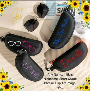 Eye Glasses Storage Case, Zip pouch, Accessories Case, Portable Case, Multi use, Custom Name Carry Case, Clip Zip Case, Customizable, Gift ideas