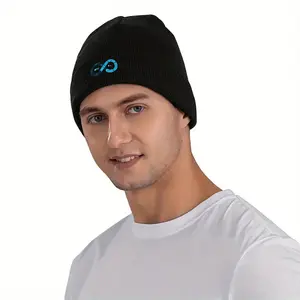 DevOps Infinity Loop Knit Beanie Hat Winter Warm Knit Cap for Programmers and Tech Enthusiasts Ideal Christmas Holiday Gift for Software Developers and IT Professionals in Cold Weather Outdoor Activities