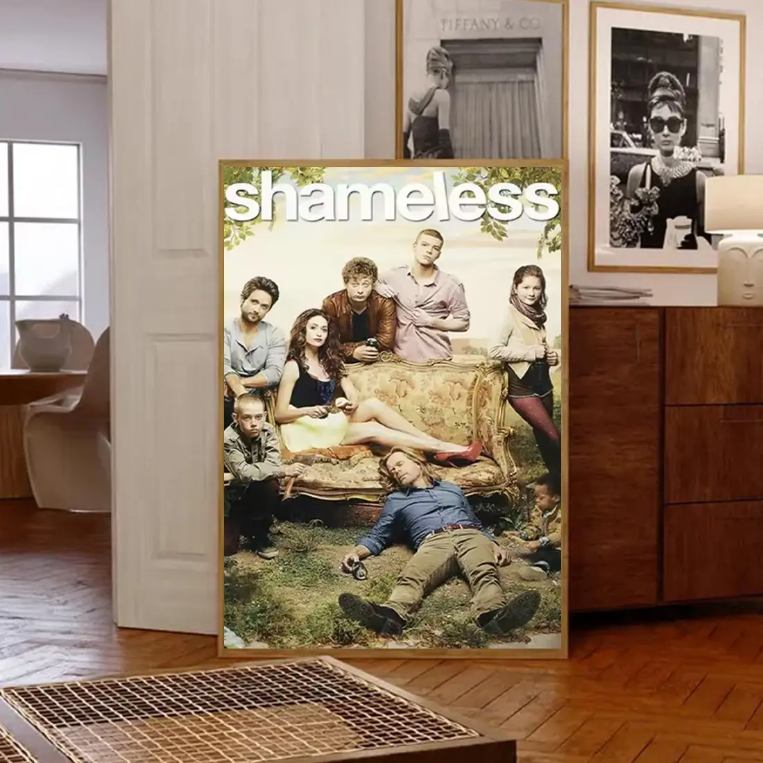 Shameless TV Show Poster, Gallagher Family Wall Art, Urban Series Decor, Retro Movie Poster, Midcentury Modern, Room Decor