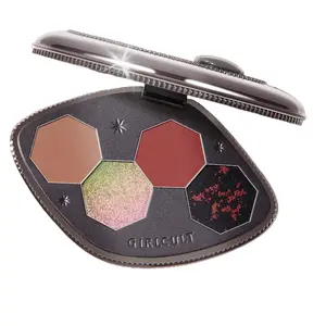 Girlcult Four color eyeshadow Smoky Chameleon flash Palette Brown Glam Green