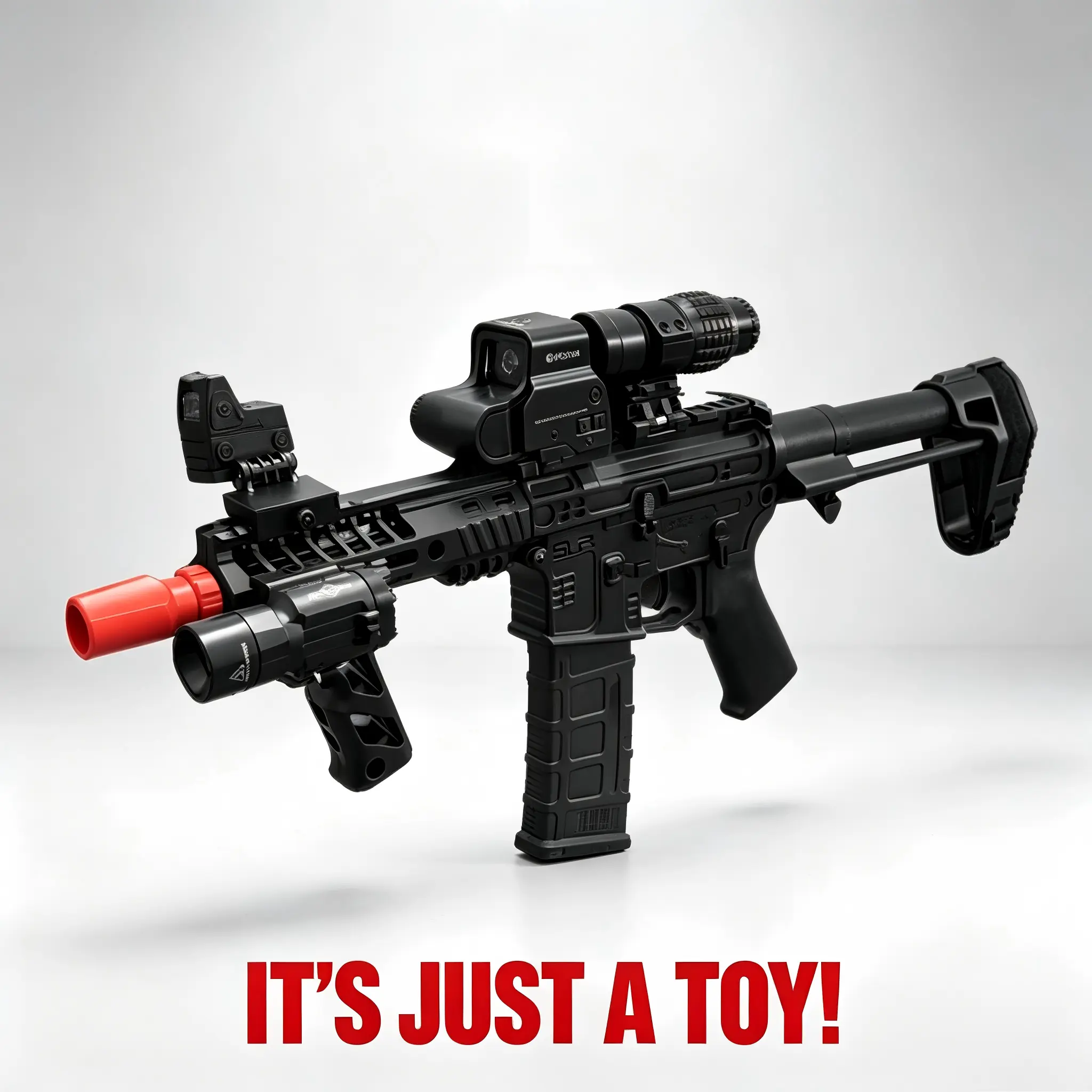 Dual-mode electric/manual gel-filled toy, bolt-action tactical splatter ball toy, rechargeable and customizable indoor/outdoor battle toy—the perfect birthday and holiday gift for teenage boys ages 14 and up. This is a toy only; it is not a real gun.