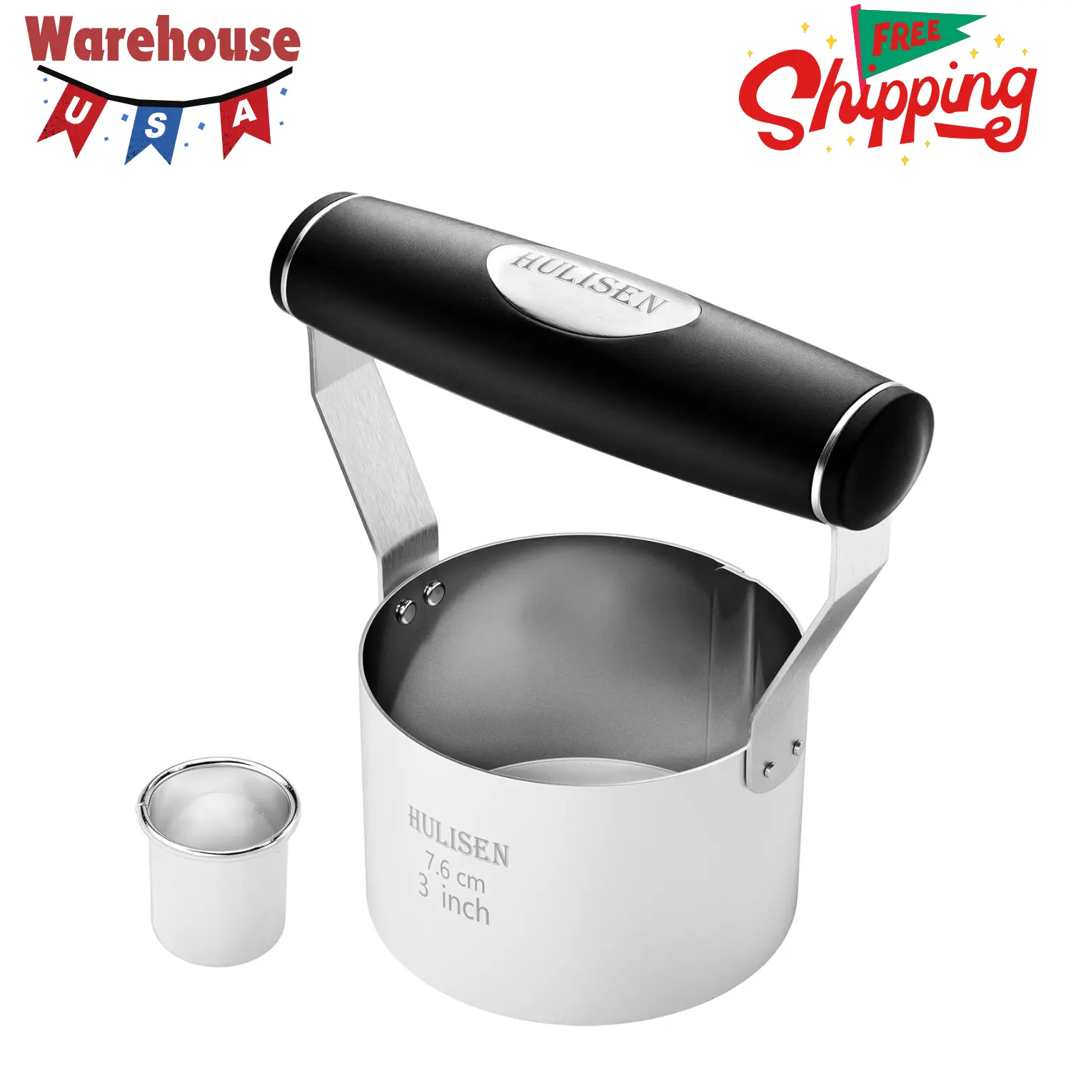3 inch Biscuit Cutter, Stainless Steel