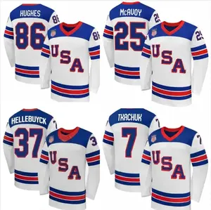 All Over Print Hockey Jersey #86 Hughhess White Away Hockey Jersey, 2026 Hockey Team Shirt, Hockey Gifts for Fans, Wearing for Autumn and Winter for Men Women & Youth