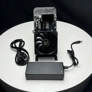 Black color mini server bitaxe nerdqaxe++ 4.8T air cooling with 76W power consumption data processor