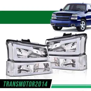 Led Drl Headlights Projector Replacement Fit For 03-06 Chevy Silverado Avalanche