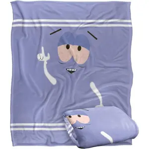 South Park Towelie Officially Licensed Flannel Blanket - Premium Flannel Material Silky Touch Super Soft Throw for Bed Sofa Office Travel Camping Mother's Day Valentine's Day Birthday Christmas Gift
