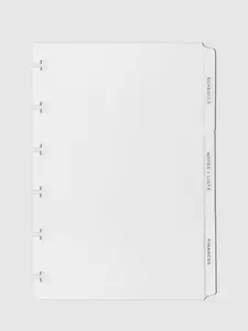 The Essentials Side Tab Planner Dividers | Low Profile | Matte Plannerbook