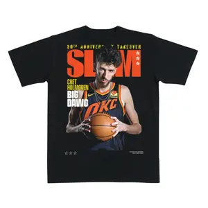 [SLAM] Chet Holmgren Big Dawg Retro Basketball Graphic Tee – Rising Star Streetwear for Basketball Lovers – Perfect for Playoffs, Sports Events & Casual Wear