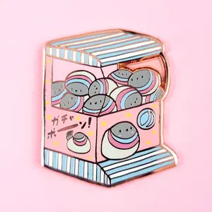 Poe the Pigeon GachaPoen Enamel Pin - Cute Bird Gachapon Gashapon Capsule Toy Kawaii Lapel Pin Badge Brooch Fashion Accessory Jewelry