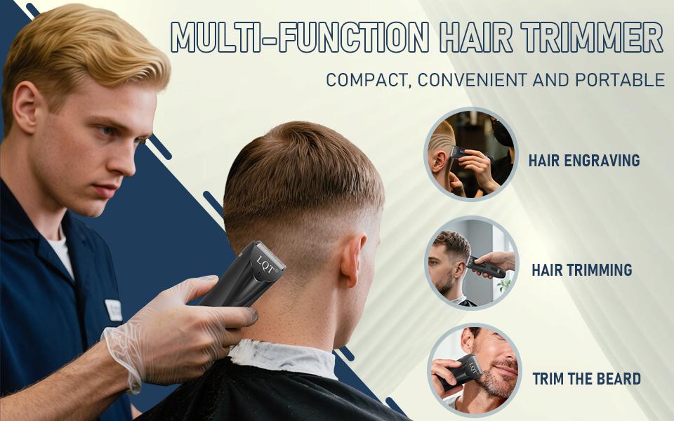 LQT Electric Body Hair Trimmer for Men and Women, Rechargeable Cordless Groin Hair Trimmer with LCD Display,  Leg, Armpit, Chest Hair, Home Salon Use, Ergonomic Design, Ideal Gift for Him Her, Safe Body Hair Removal Tool for Sensitive Skin