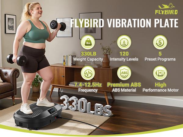 【FLYBIRD & FEIERDUN】Vibration Plate Exercise Machine, 330/340 lbs Capacity Lymphatic Drainage Machine with LED Touch Screen & Remote Control, Full Body Workout for Home Gym, with 2 Resistance Bands #TikTokShopHolidayHaul #ChristmasTikTok 【FLYBIRD & FEIERDUN】Vibration Plate Exercise Machine, 330/340 lbs Capacity Lymphatic Drainage Machine with LED Touch Screen & Remote Control, Full Body Workout for Home Gym, with 2 Resistance Bands #TikTokShopHolidayHaul #ChristmasTikTok