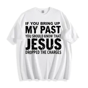 Casual Religious Unisex T-Shirt With Jesus Dropped The Charges Text Design For Everyday Wear And Faith Expression Perfect Gift For Christian Friends Family Or Church Members