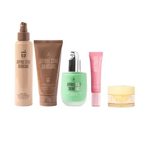Morning Glow Skincare 5pc Routine - Includes Daily Drip Coffee Cleansing Oil, Coffee Grounded Face Scrub, Vitamin C Skin Perfecting Serum, Morning Dew Hydrating Eye Cream & Banana Star Revive Lip Mask