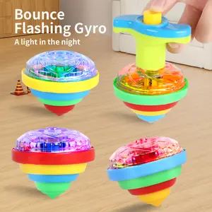 LED Finger Spinning Top Toy with Interactive Fun and Flashlights, Random Colors for Boys, Ideal for Competitive Games and Party Gifts
