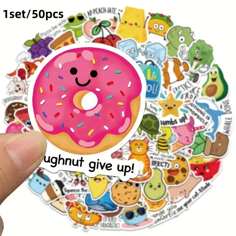 Set of 50 Reward Sticker Sheets, Fun Incentive Stickers with Cute Animal Cartoon Designs, School Teacher Supplies Gift, Happy Ramadan, Decorative Stickers, Funny Stickers