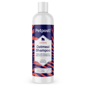 Petpost | Oatmeal & Chamomile Dog Shampoo. Soothes Dry, Sensitive Skin, Moisturizes & Softens Coat with Aloe & Yucca.