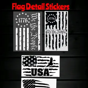 Flag window detail stickers Decor  Vinyl Decorative Smooth Ornaments Tiles Sticker