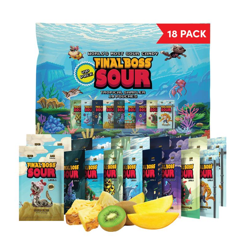 Final Boss VIP Sampler Pack - Sour Candy - 18 Pouches of Sou - TikTok Shop