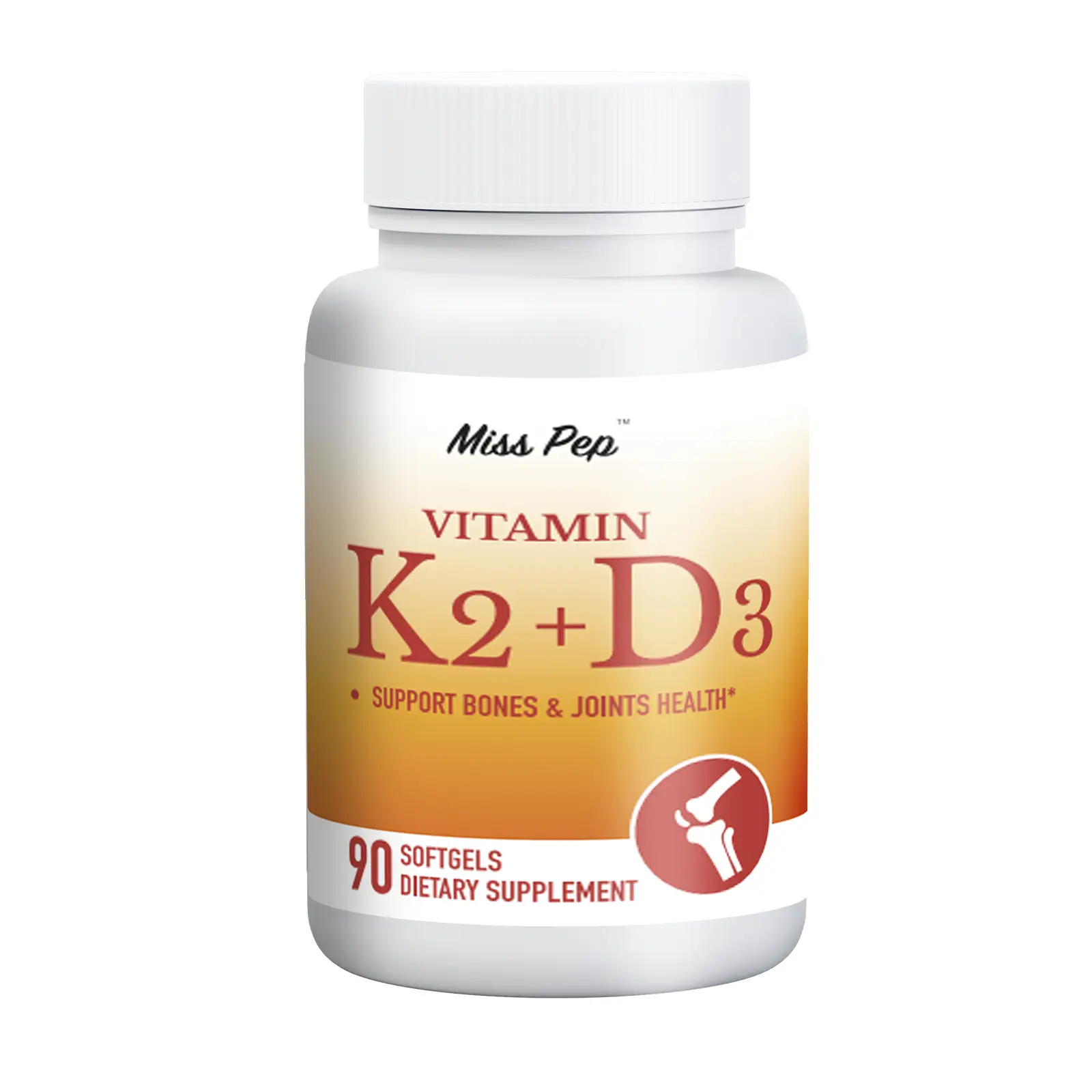 Vitamin D3 K2 Supplement Softgels, 2-IN-1 (5000IU D3 + 100mcg K2 MK7) | Infused with Sunflower Seed Oil, Non-GMO, No Gluten Healthcare Dietary