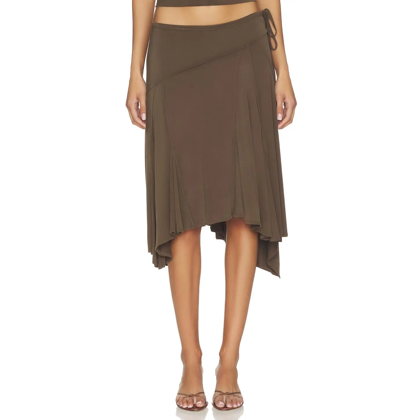 With Jean x REVOLVE Sharni Skirt in Chocolate