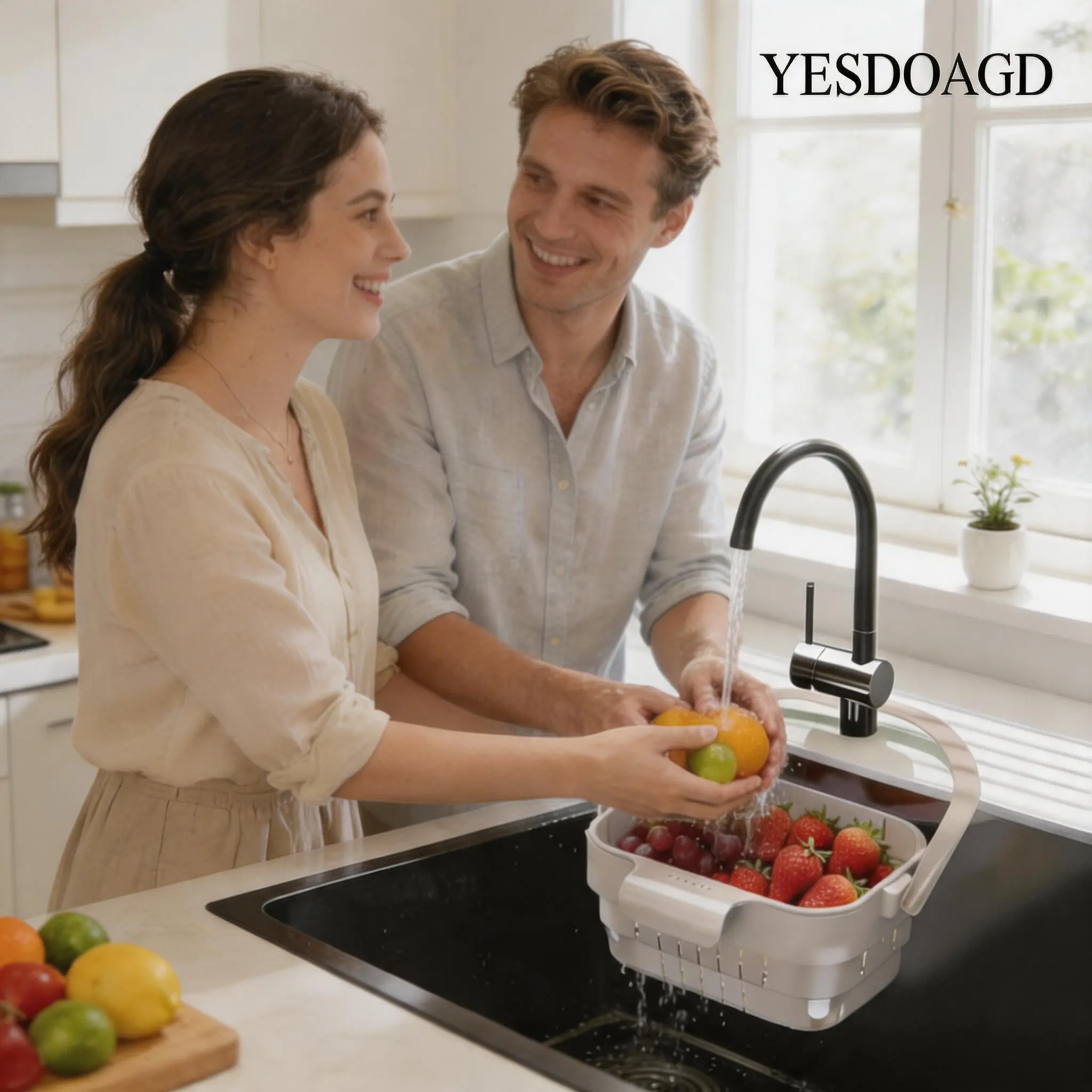 Stainless Steel Foldable Hanging Kitchen Sink Drain Basket - Minimalist Decluttering Tool, Slim, Hands-Free Hygienic Filter, Anti-Clog Strainer, Tool-Free Installation, Easy-Clean Low-Maintenance Kitchenware Accessory