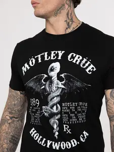 80s Glam Metal Tour Graphic T-Shirt S-5XL, Vintage Concert Inspired Unisex Tee, Retro Rock Streetwear Crewneck Short Sleeve Shirt for Men & Women