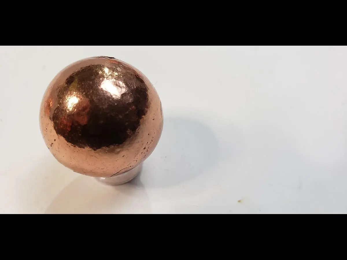 1 1/2" (38 mm) Copper Sphere - High Polish Finish - Made from Michigan Native Copper