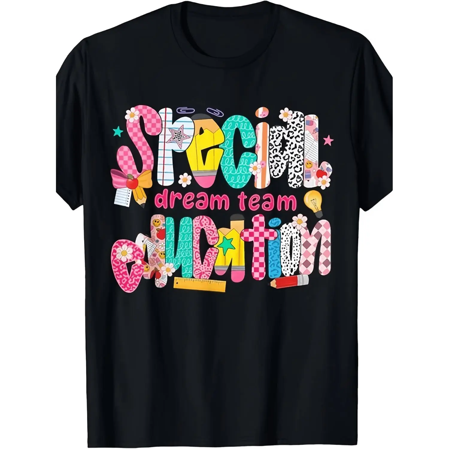 Special Education Dream Team Back To School SPED Teacher T-Shirt | Men'S Casual Short Sleeve, Comfortable Fit, Playful Graphic Tee, Crew Neck, All-Season Wear