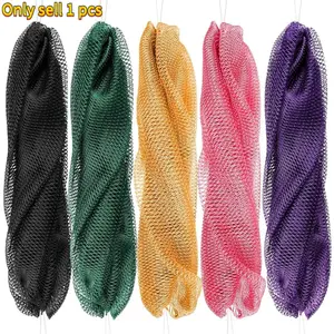 African Net Sponge Long Bathing Net Shower Body Scrubber Back Scrubber Skin Smoother Bathing Sponge Exfoliating Net Sponge for Daily Use or Stocking Stuffer